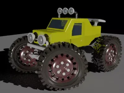 car cartoon 3D model by rahatallayarow
