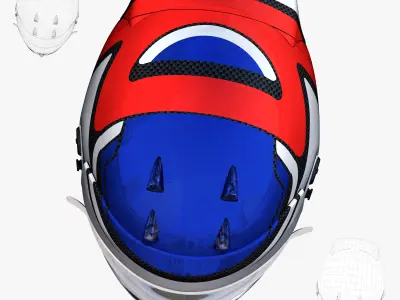 Calderon helmet 2018 Low-poly 3D model