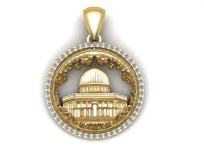 AQSA MOSQUE PENDANT 3D PRINTABLE MODEL  3D print model