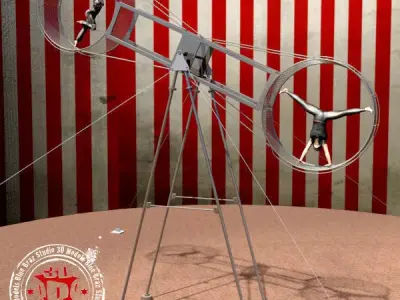 Wheel of death2 3D model