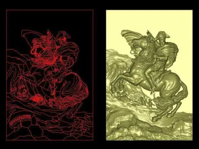 napoleon bonaparte 3D print model 3D print model