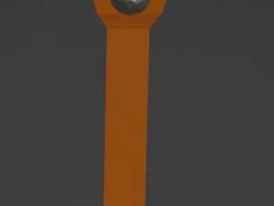 Low-poly car safety hammer Low-poly 3D model