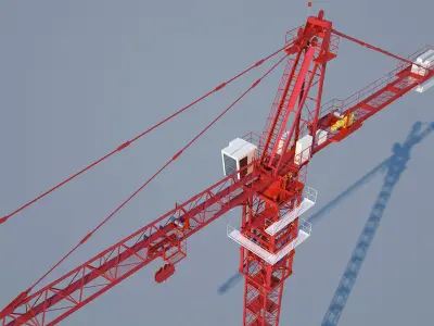 Tower crane KH-310 3D model