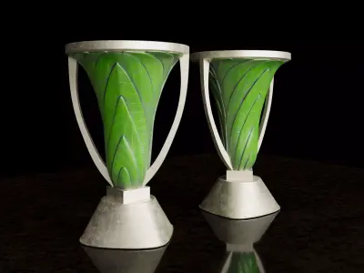 AFC Champions League Elite Trophy 3D model