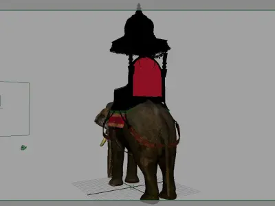 Elephant Carriage 3d model 3D model