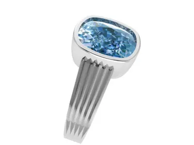 Stone Ring 0536 Free 3D print model