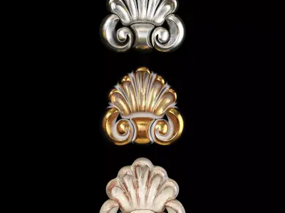 Classic carved 077 3D model