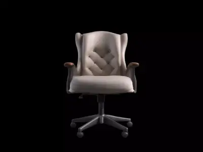  3d High Render Comfortable And Adjustable Task Chair 3D model