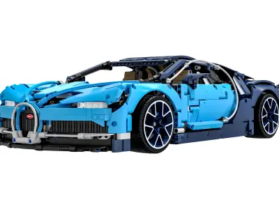Designer LEGO TECHNIC Bugatti Chiron 3599 parts 3D model