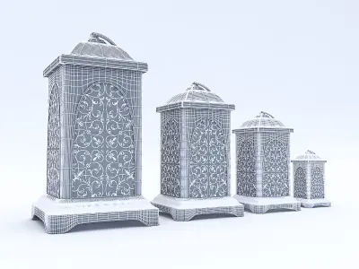 Candle Holder 02 Low-poly 3D model