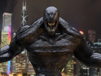 Riot Venom 2018 inspired model Rigged and Animated Low-poly 3D model