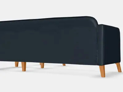 LINANAS 3-seat sofa 2 Low-poly 3D model