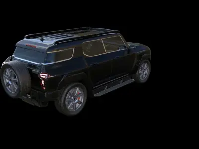 Suv Car Low-poly 3D model