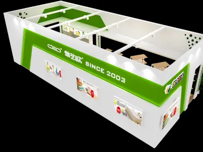 Booth - Area - 15X6-3DMAX2009-010 3D model