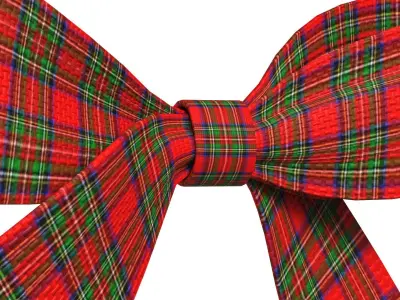 Christmas Bow Ribbon 73 Low-poly 3D model