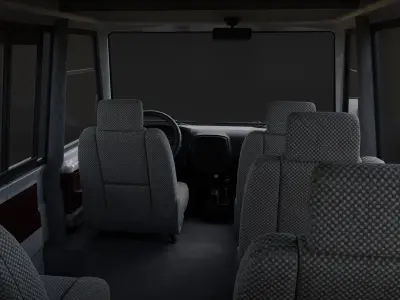 Mazda T3500 Bus Low-poly 3D model