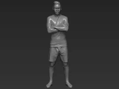Neymar PSG 3D printing ready stl obj formats 3D print model