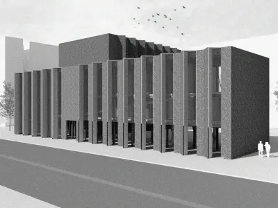 Modern Culture Center Hall 3D model