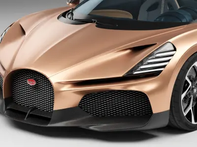 Bugatti Mistral 2024 3D model Low-poly 3D model