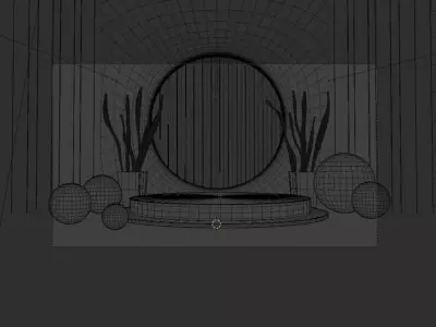 Scene for products 3D model