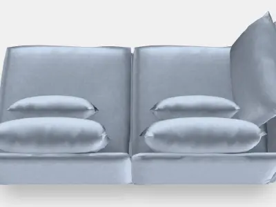 SODERHAMN 3-seat sofa 4 Low-poly 3D model