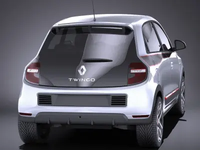  Renault Twingo 2017 VRAY 3D model
