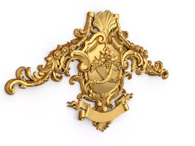 carved classic decorative ornament cnc 3d printing stl 65 3D model