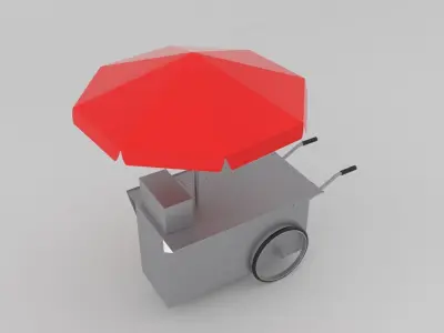 Food Cart 3D model