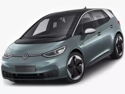 VW ID3 2020 3D model