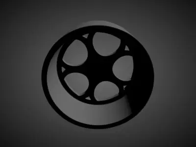 Alfa Romeo Giulia Quadrifoglio scalable and printable rims  3D print model