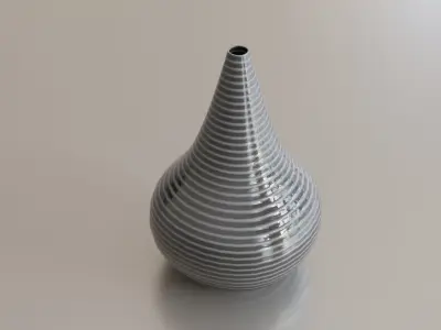Earthenware jug 09 3D model