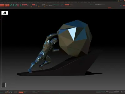 Sisyphus - The Eternal Struggle 3D model