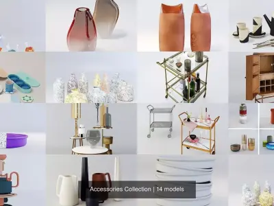 Accessories Collection two glass vases