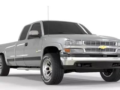 CHEVROLET CHEYENNE 2500 2001 EXTENDED CAB 3D model