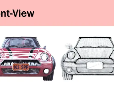 Vehicle Mini  PBR 3D model
