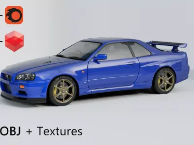 Nissan GT-R R34 3D model