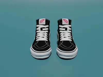 Collection of trendy shoes 3D model