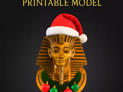 KING TUT CHRISTMAS BUST 3D model