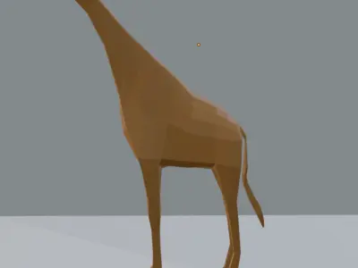  low polygon giraffe Low-poly 3D model
