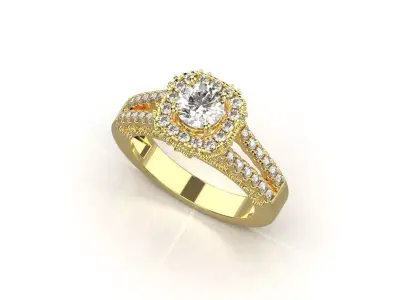 gold ring code 22 3D print model