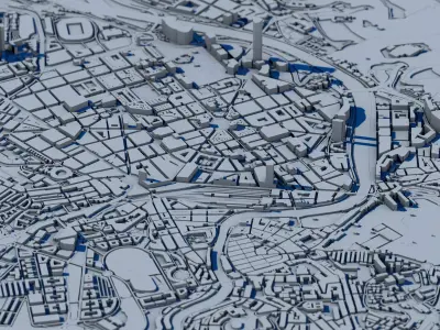 Bilbao City Spain 3D print model