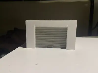 Garage door 1 64 for hot wheels and more 3D print model