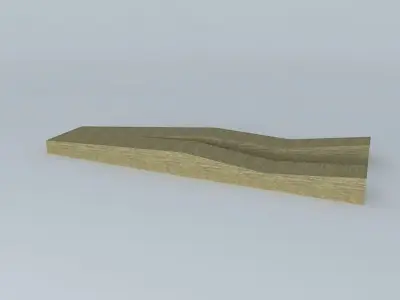 Runway wooden plank Free 3D model