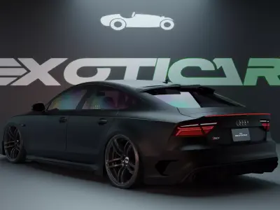 Audi RS7 Sportback High-Quality 3D Model 3D model