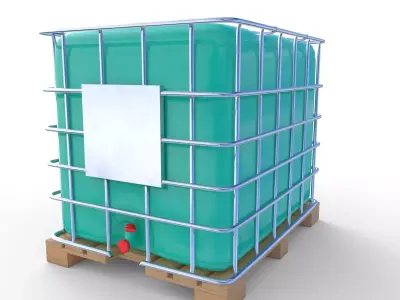 IBC Container 7 Low-poly 3D model