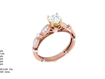 The Crown Jewel  Luxury Diamond Eternity Ring 3D print model