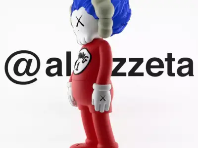 Kaws Thing 1 Thing 2 Textured Low-poly 3D model