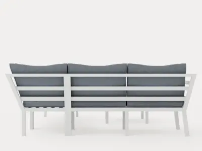Gothenburg sofa set Low-poly 3D model