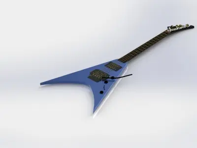 Jackson guitar Free 3D model