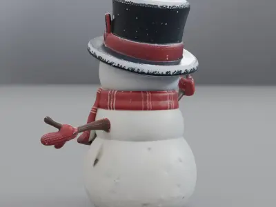 snowman Low-poly 3D model purchase